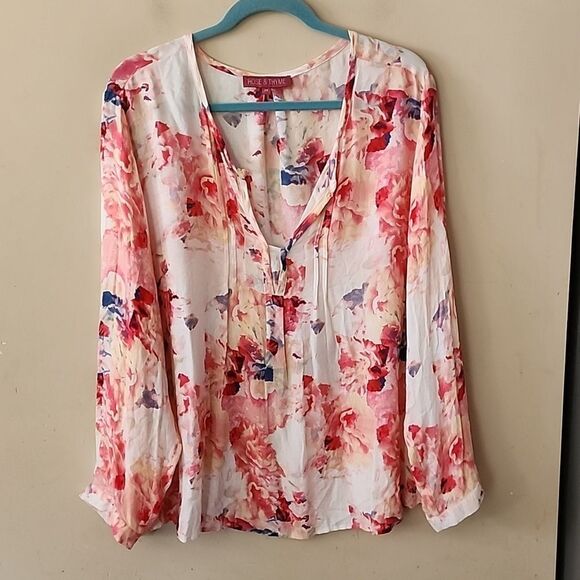 Beautiful Rose & Thyme 2X top - Picture 1 of 3